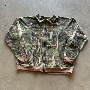 Vintage 90s‎ Ocoee Realtree Camo Jacket Size XL Green Full Zip Camouflage Bomber